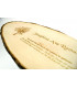 Rindenbrett oval, natur, ca. 500 x 210 x 20 mm, Zur Geburt