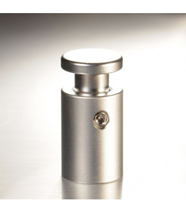 Dekofix verchromt matt, für Materialien von 1 bis 8 mm