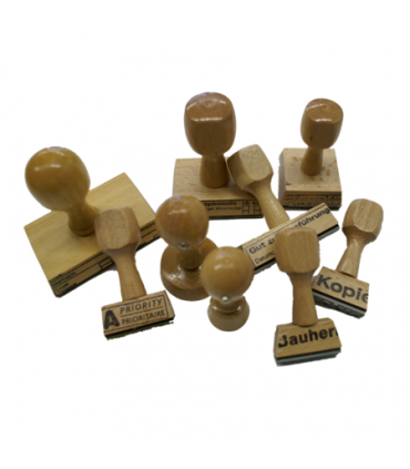 Holzstempel max. 2 x 8 cm