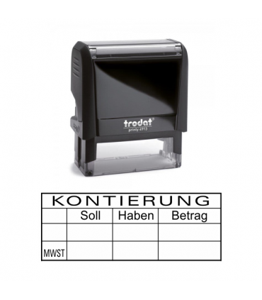 Trodat Printy 4913_Kontierung