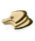 Rindenbrett mit Griff, ca. 300 x 150 x 15 mm
