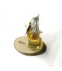 Rindenbrett oval, natur, ca. 100 bis 130 x 70 x 10 mm