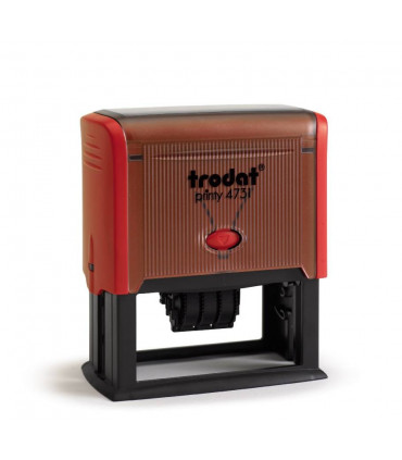 Trodat Printy 4731 Datumstempel, Gehäuse Rot
