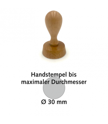 Handstempel max. Ø 30 mm