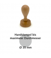 Holzstempel max. Ø 35 mm