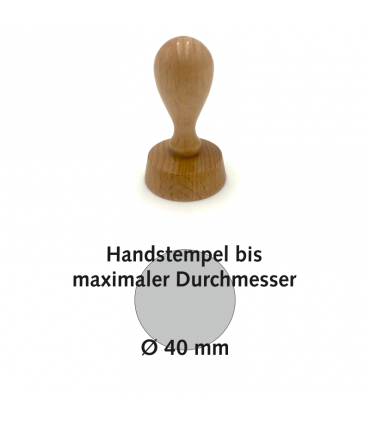 Handstempel max. Ø 40 mm
