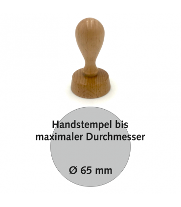 Handstempel max. Ø 65 mm