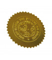 Klebeetiketten Gold für die Prägezangen, Ø 54 mm, 1 Packung à 250 Stück