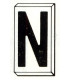 Einzelbuchstabe N