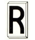 Einzelbuchstabe R
