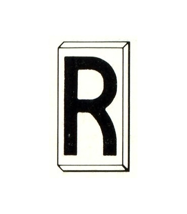 Einzelbuchstabe R