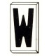 Einzelbuchstabe W