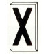 Einzelbuchstabe X