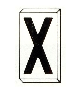 Einzelbuchstabe X