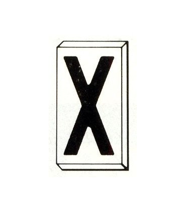 Einzelbuchstabe X