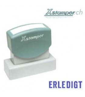 Xstamper ERLEDIGT, blau
