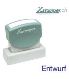 Xstamper Entwurf, blau