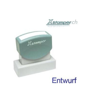 Xstamper Entwurf, blau