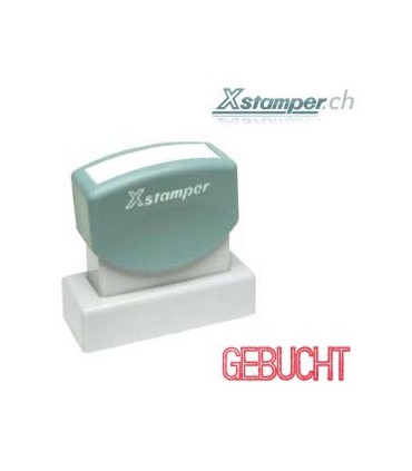 Xstamper GEBUCHT, rot