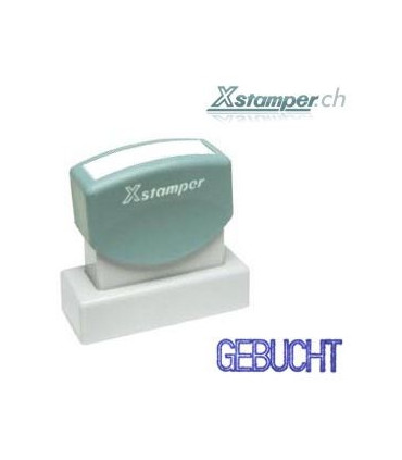 Xstamper GEBUCHT, blau