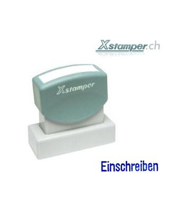 Xstamper EINSCHREIBEN, blau
