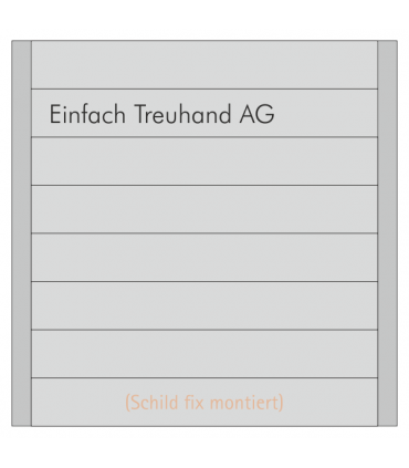 Mehrteiliges Kleinschild 6-teilig