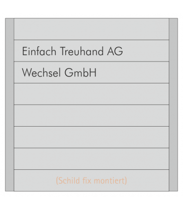 Mehrteiliges Kleinschild 6-teilig