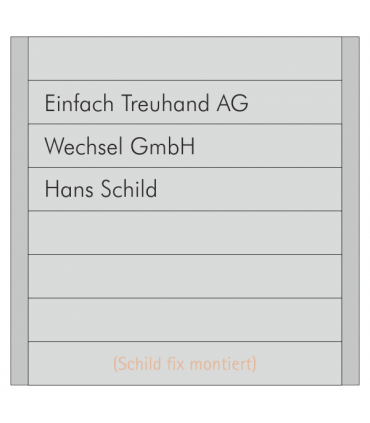 Mehrteiliges Kleinschild 6-teilig