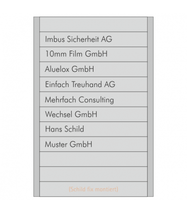 Mehrteiliges Kleinschild 6-teilig