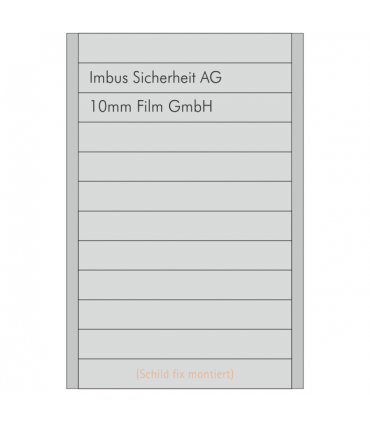 Mehrteiliges Kleinschild 6-teilig