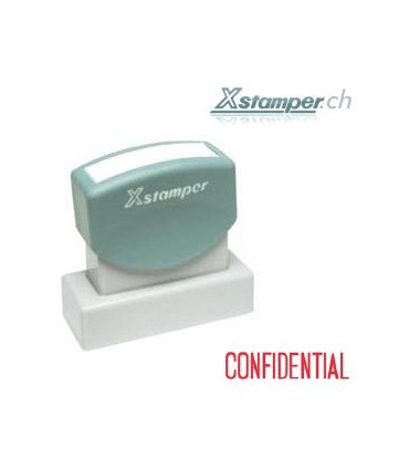 Xstamper CONFIDENTIAL, rot